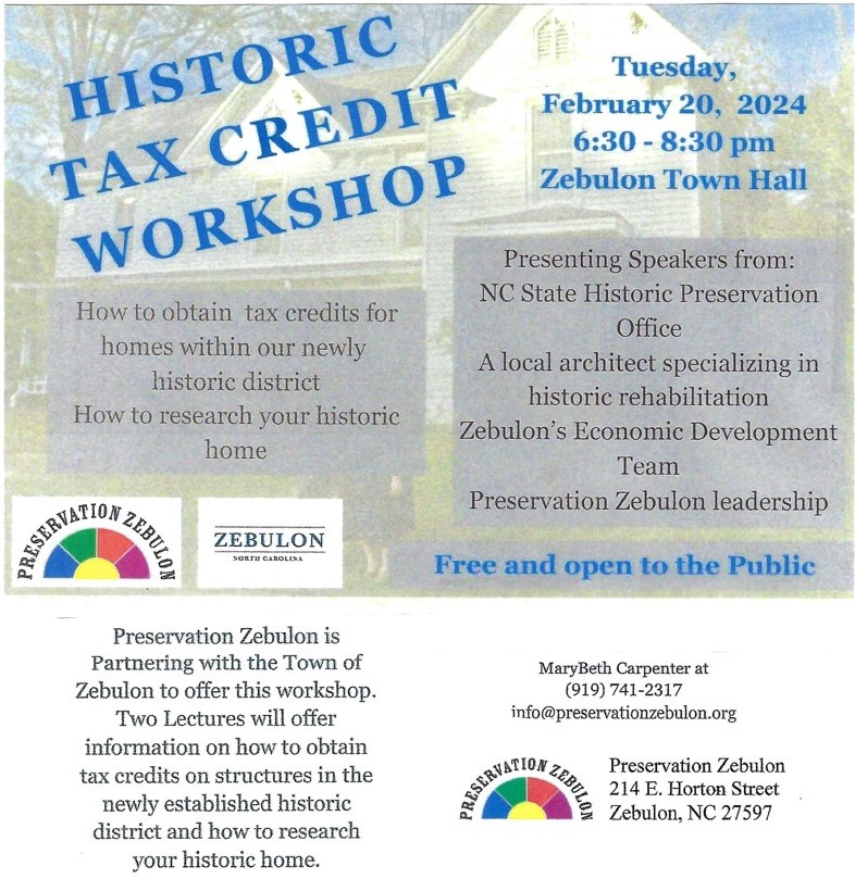 Historic Tax Credit Workshop 2024