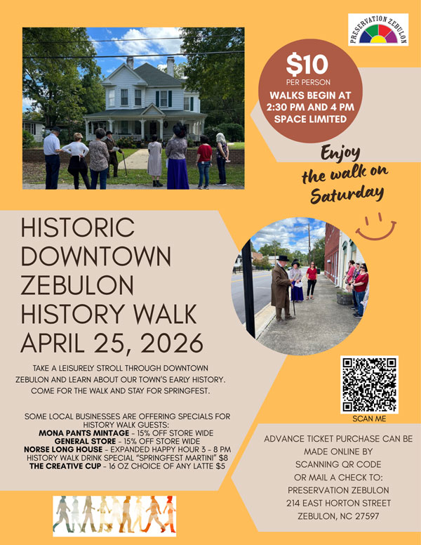 Zebulon History Walk 2026